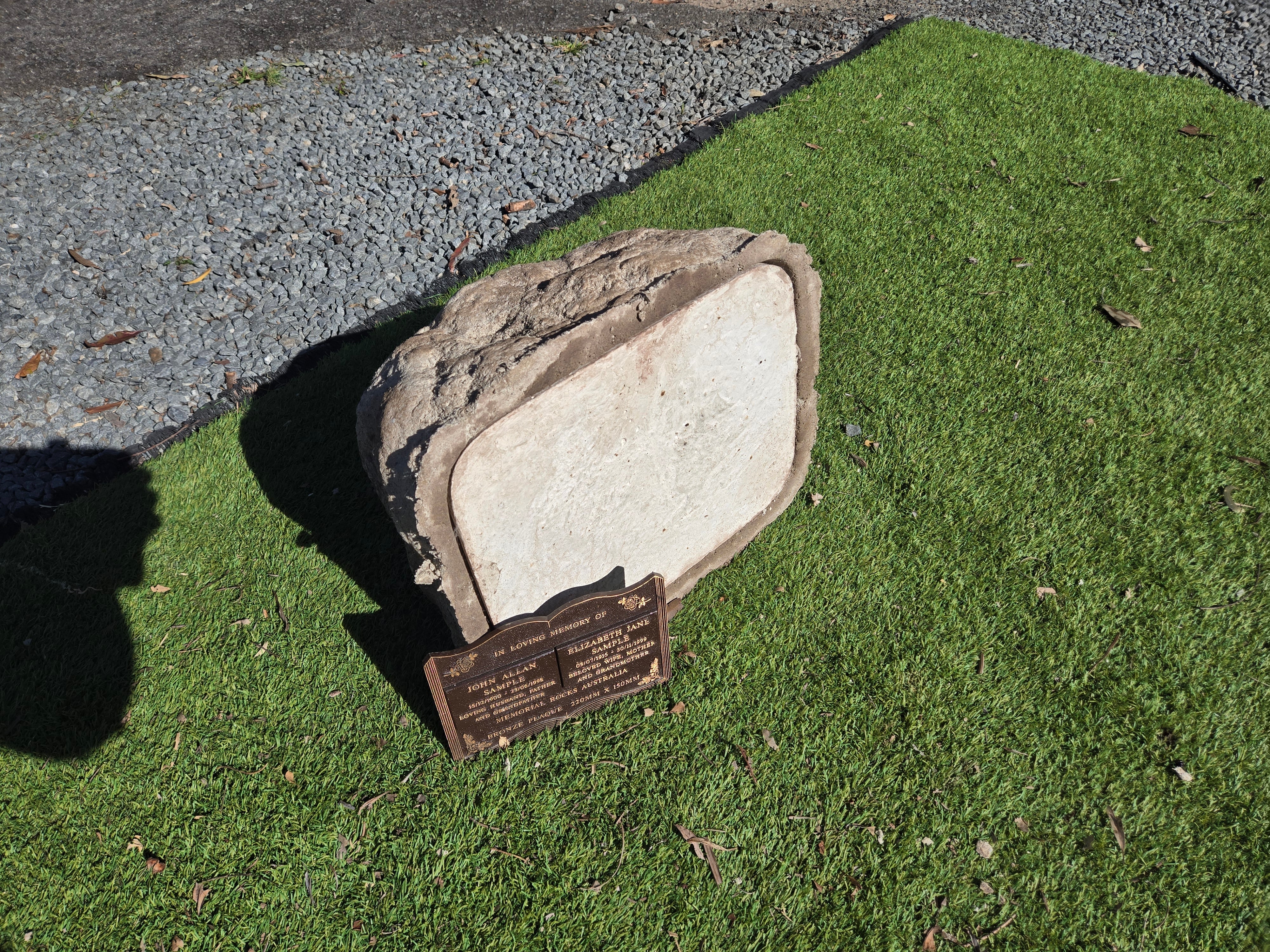 Memorial Rock Urn 2168 Large Double Natural Riversand