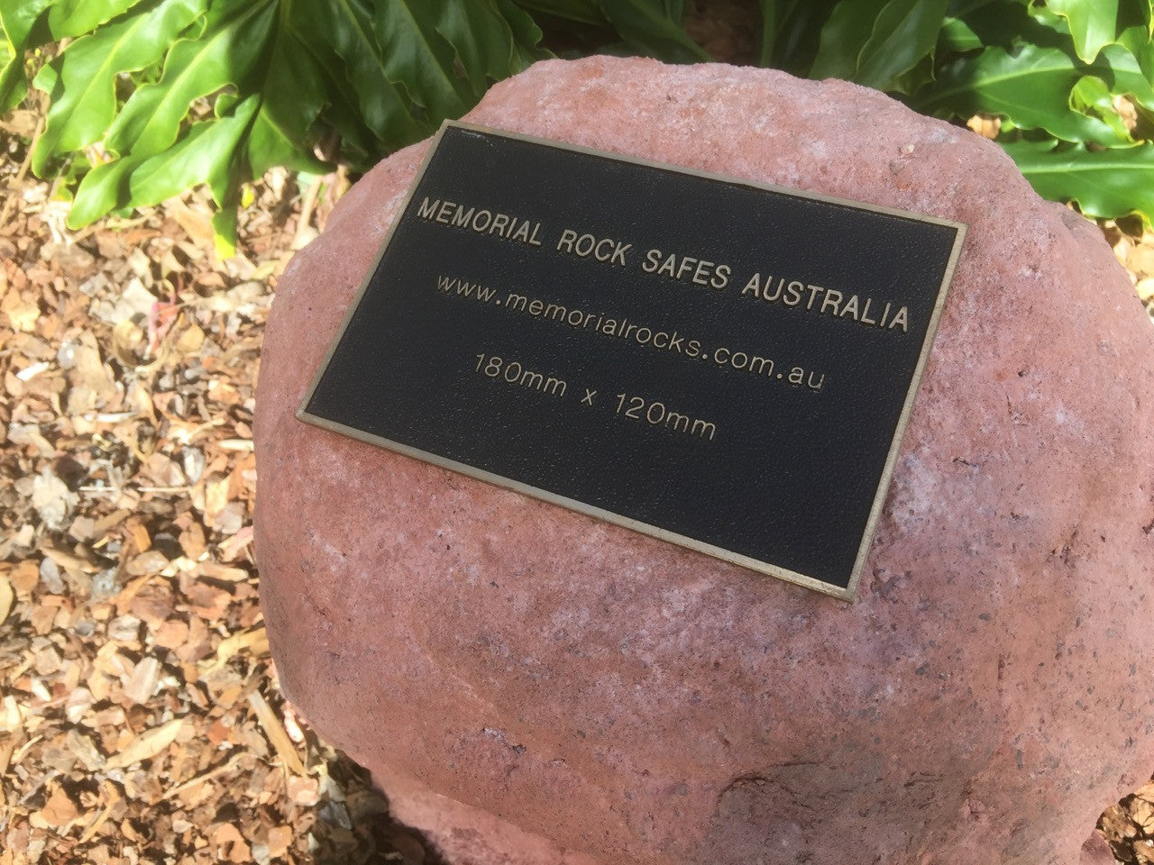 Novelty Memorial Rock Urn 773 with glass window.