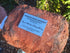 Memorial Rock Urn 807 Single Tall Novelty.( Optional glass window)  Outback Red Series